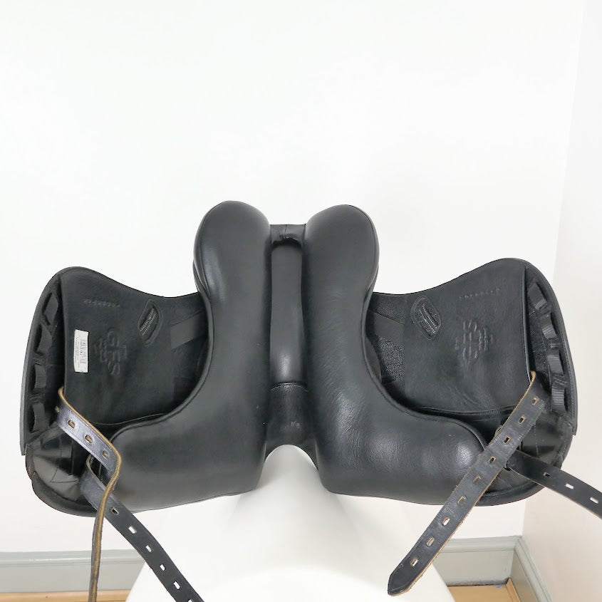 GFS Premier Dressage V1 Saddle - 17" Adjustable Black TD139