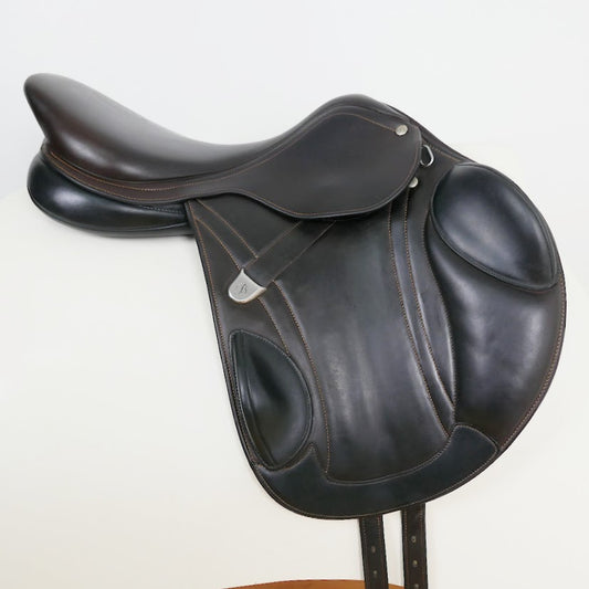 Bates Advanta Close Contact Jumping Saddle - 17" Adjustable Brown TF137