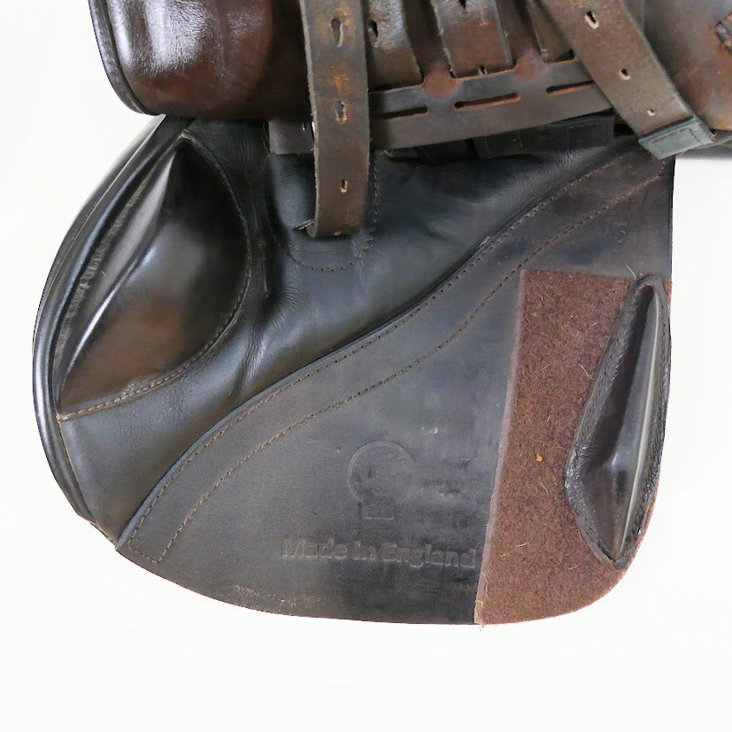 Ideal Impala 1450 Jumping Saddle - 16" Wide Brown TF147