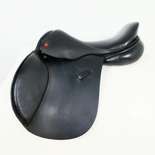 Hastilow Jumping Saddle - 17" Medium Black TF105