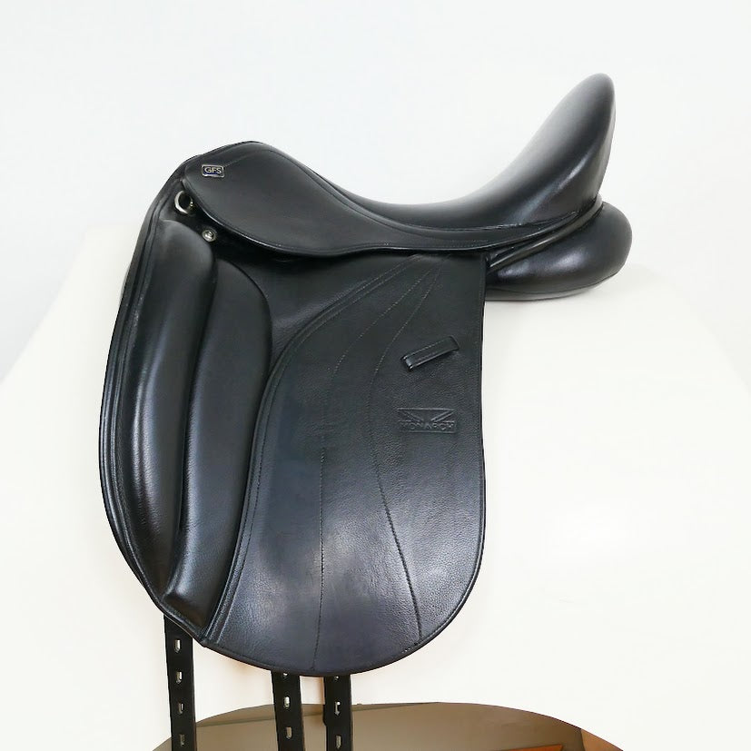 Monarch Dressage Saddle - 17" Adjustable Black TD122