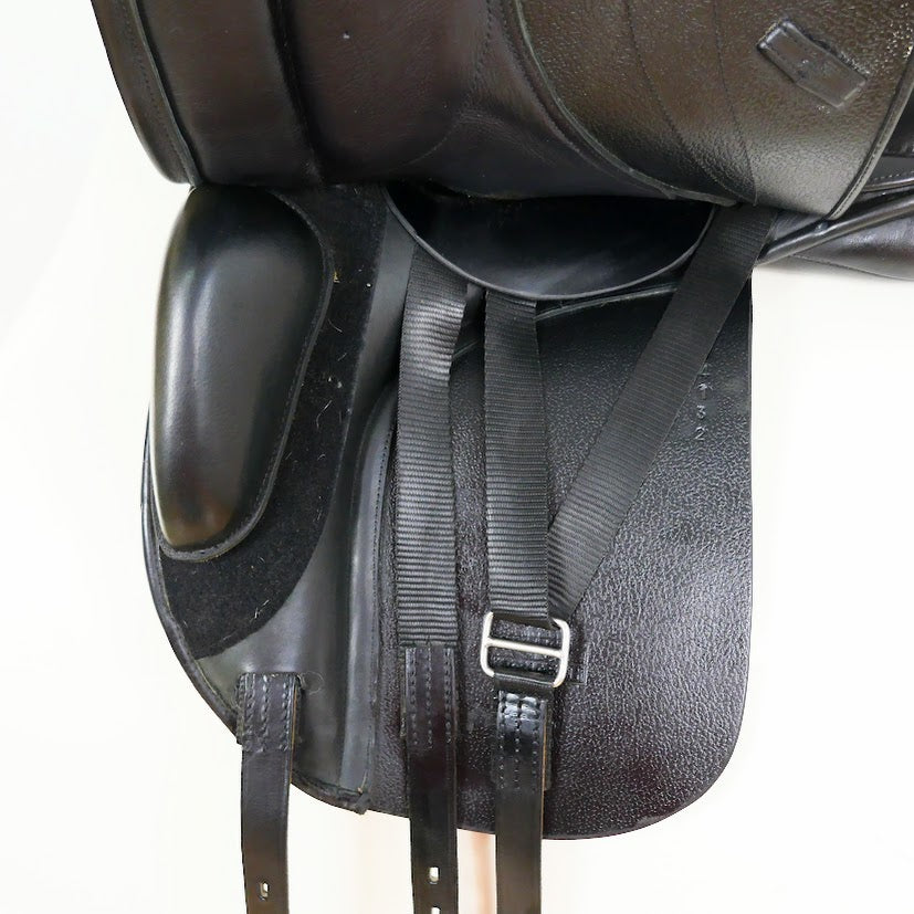 Monarch Dressage Saddle - 17" Adjustable Black TD122