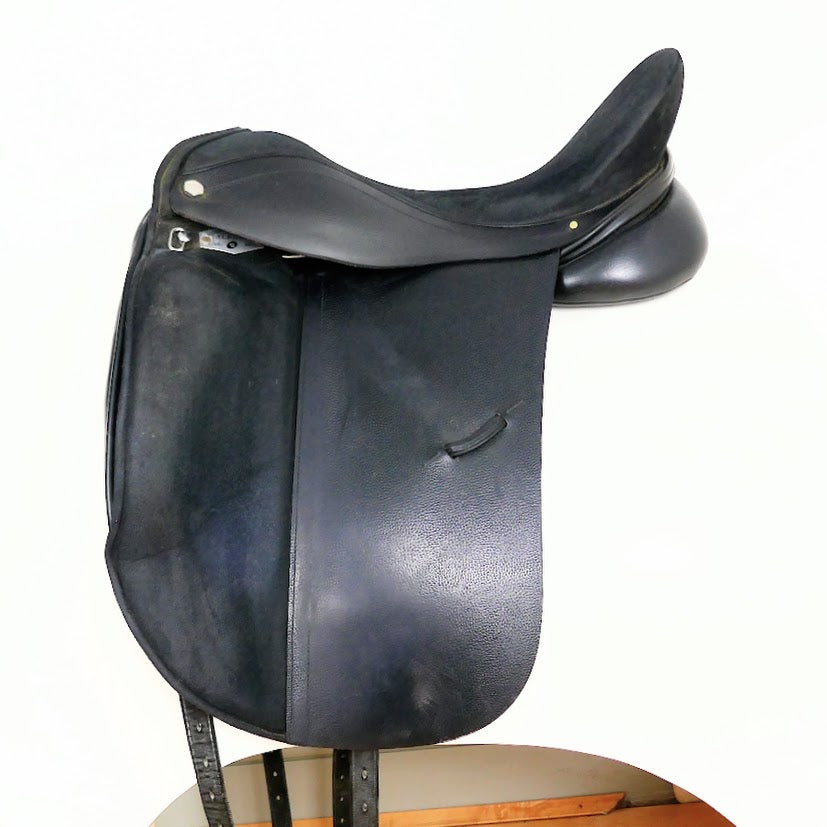 Albion Platinum Ultima SLK Dressage Saddle - 17.5" Medium-Wide (315) Black TD124