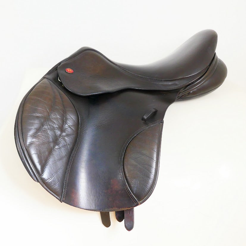 Kent & Masters S-Series Jumping Saddle (MJJ) - 17" Adjustable Brown TF148