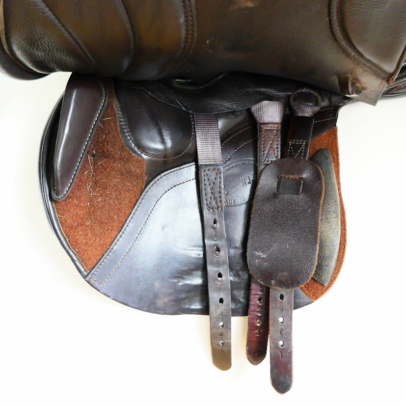 Kent & Masters S-Series Jumping Saddle (MJJ) - 17" Adjustable Brown TF148