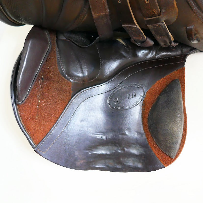 Kent & Masters S-Series Jumping Saddle (MJJ) - 17" Adjustable Brown TF148