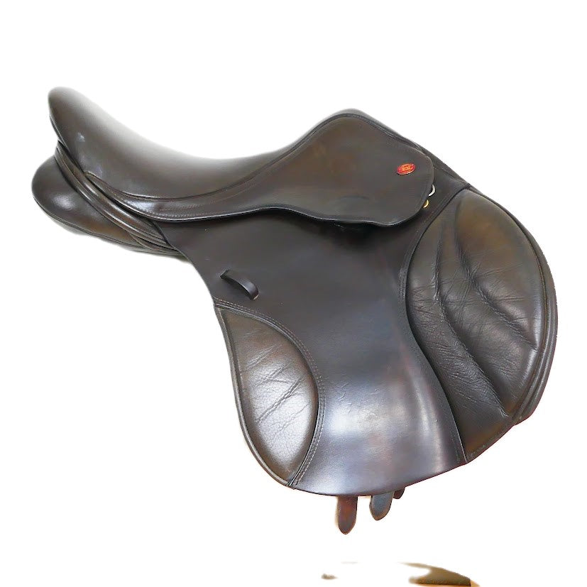 Kent & Masters S-Series Jumping Saddle (MJJ) - 17" Adjustable Brown TF148