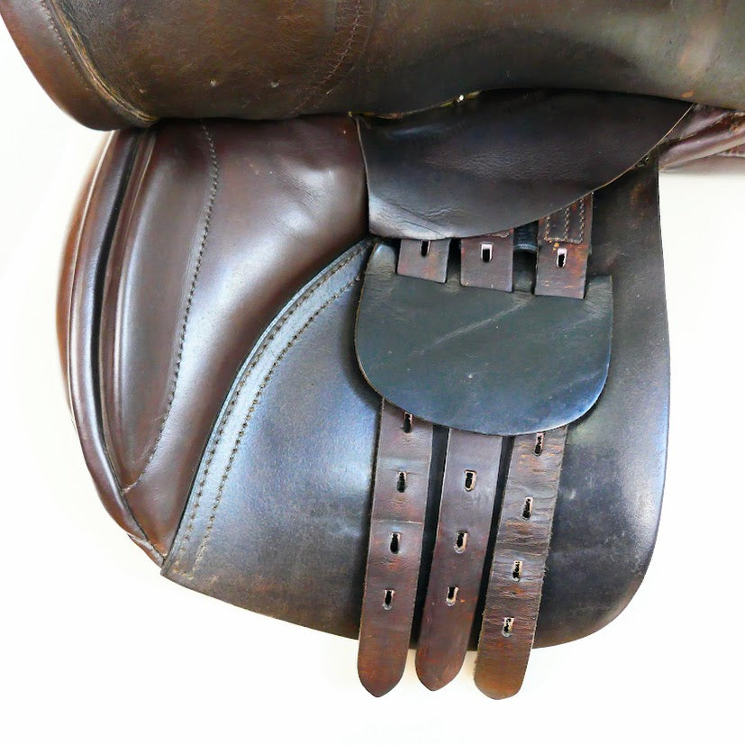 Exselle Pony Jumping Saddle - 16" Medium Brown TF157