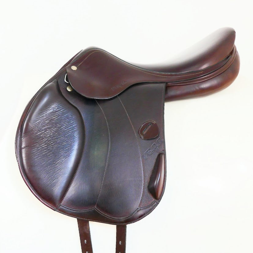 Amerigo Vega Monoflap Jumping Saddle - 18" Medium Brown TF156