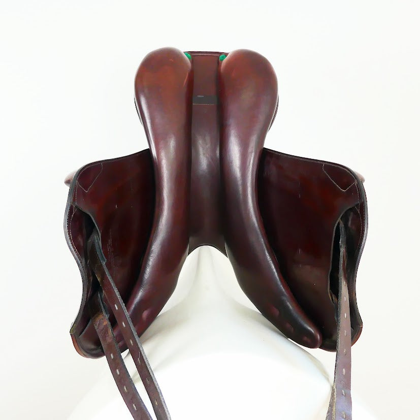 Amerigo Vega Monoflap Jumping Saddle - 18" Medium Brown TF156