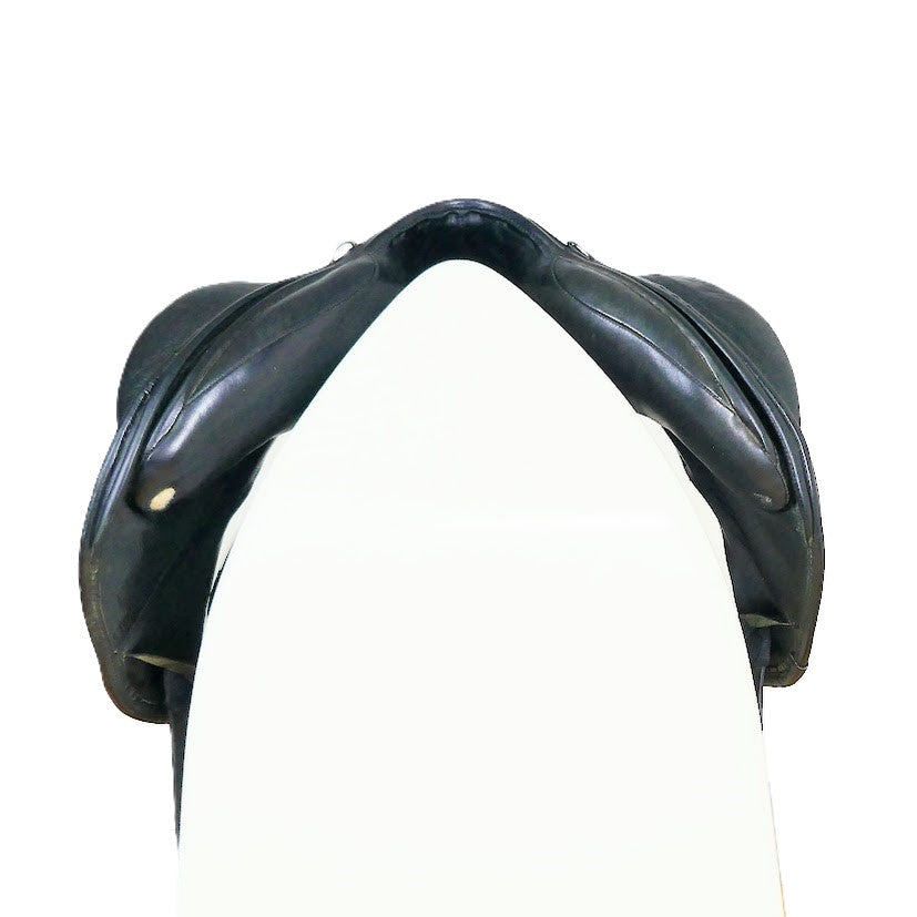 Silhouette Insignia Monoflap Jumping Saddle - 17" Medium-Wide Black TF155