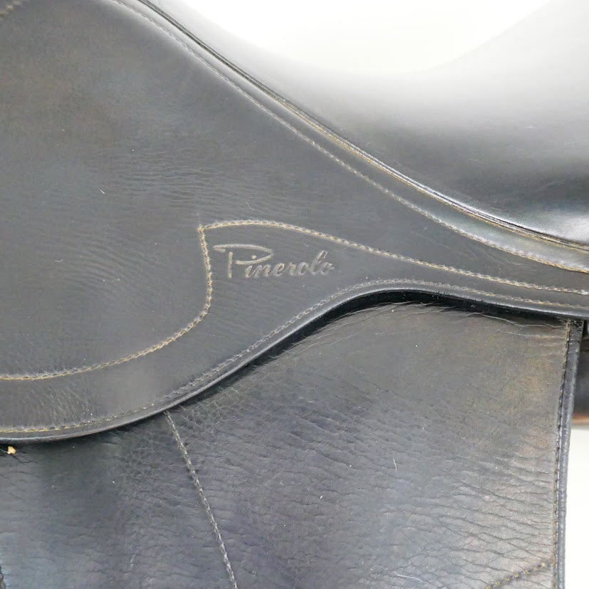 Amerigo Pinerolo Dressage Saddle - 17.5" Medium (-1/2) Black TD116