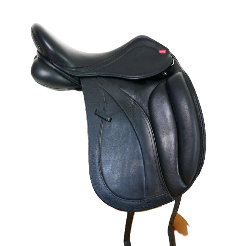 GFS Monarch Low Cantle Dressage Saddle - 17" Adjustable Black TD131