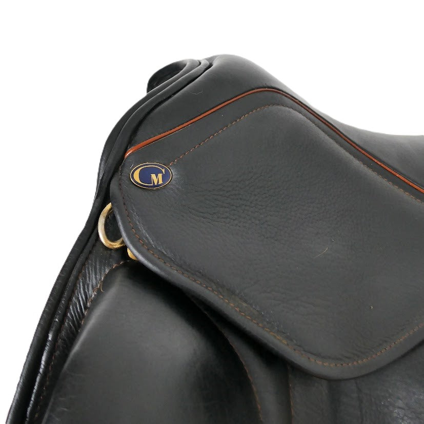 Chunky Monkey Galaxy Dressage Saddle - 17.5" Wide Black TD138