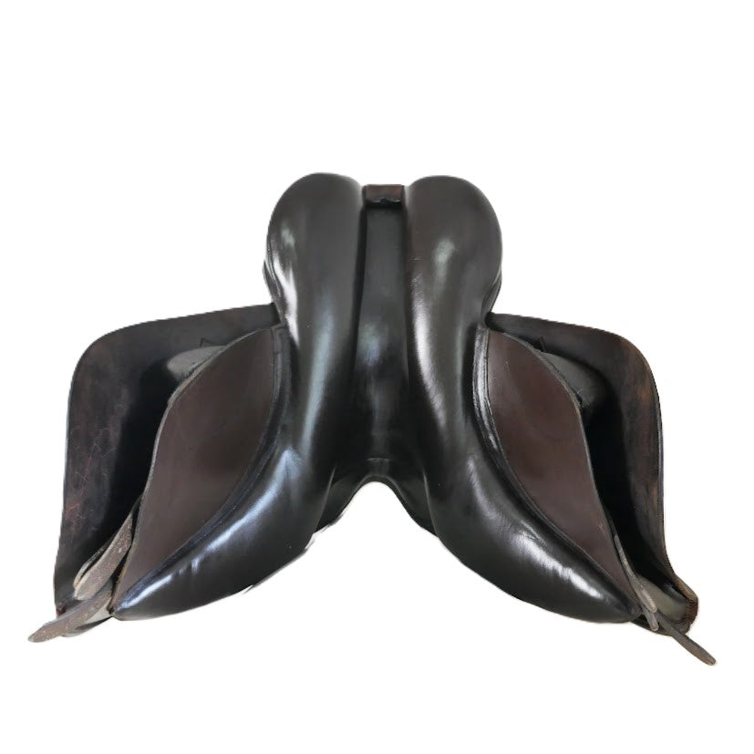 Bespoke Jumping Saddle - 16.5" Wide Brown TF169