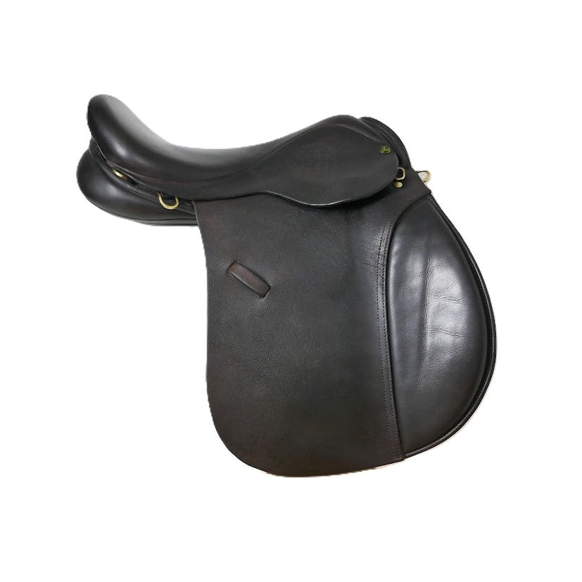 Ideal Wide Seat H&C VSD Saddle - 17.5" Extra Wide Brown TB220