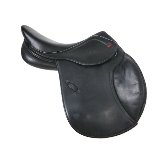 Whitaker Barnsley Pony Jumping Saddle - 15.5" Adjustable Black TF178