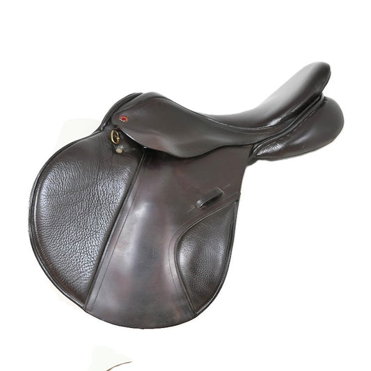 Albion MKI K2 Jumping Saddle - 17.5" Wide Brown Adjusta TF181