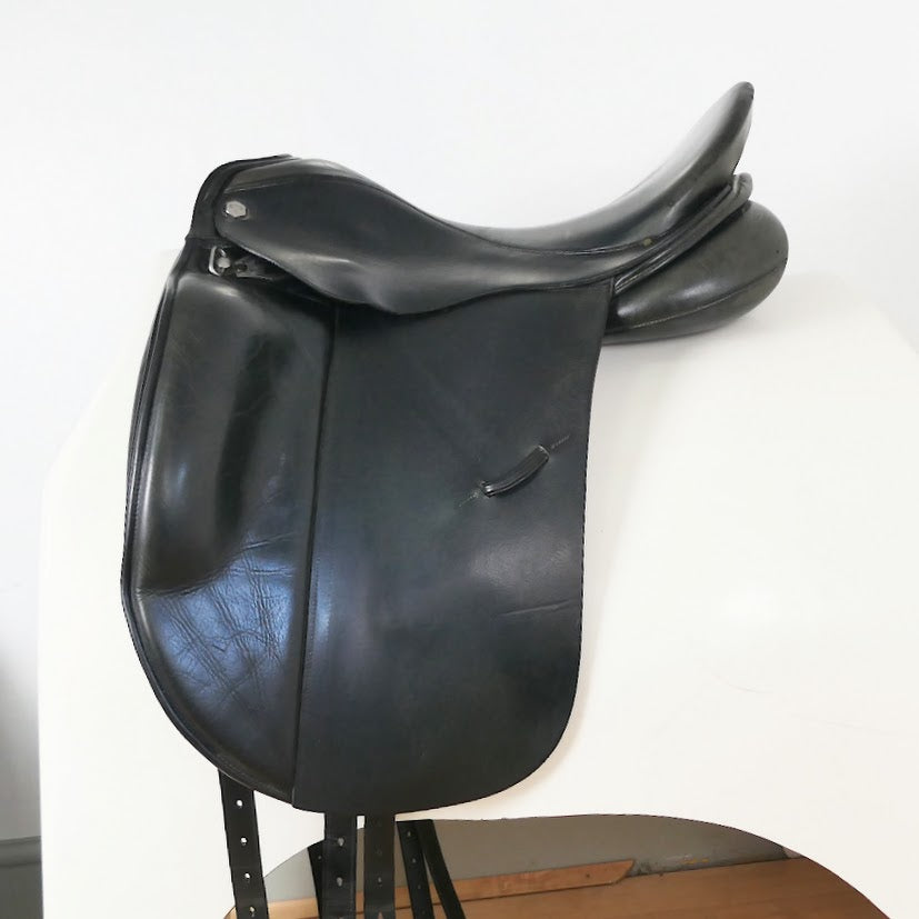 Albion Platinum Ultima SLK Dressage Saddle - 17.5" Medium-Wide (315) Black TD145