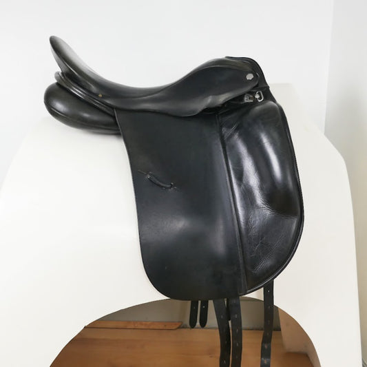 Albion Platinum Ultima SLK Dressage Saddle - 17.5" Medium-Wide (315) Black TD145