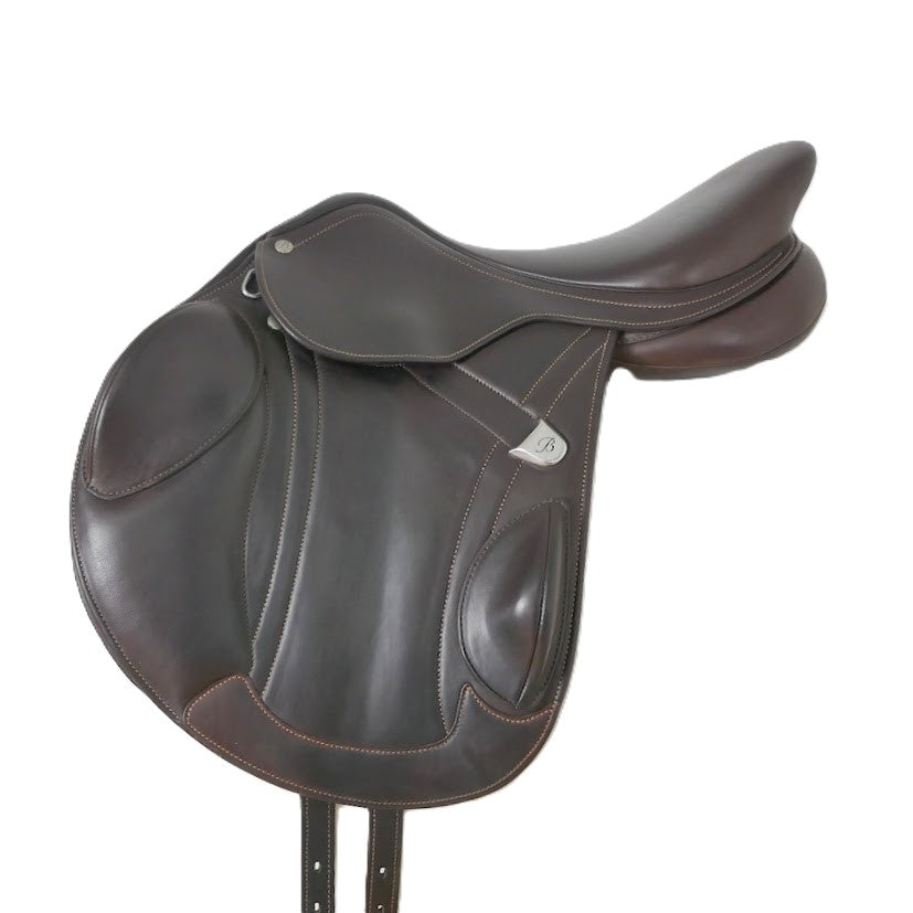 Bates Advanta Close Contact Jumping Saddle - 16.5" Adjustable Brown TF161