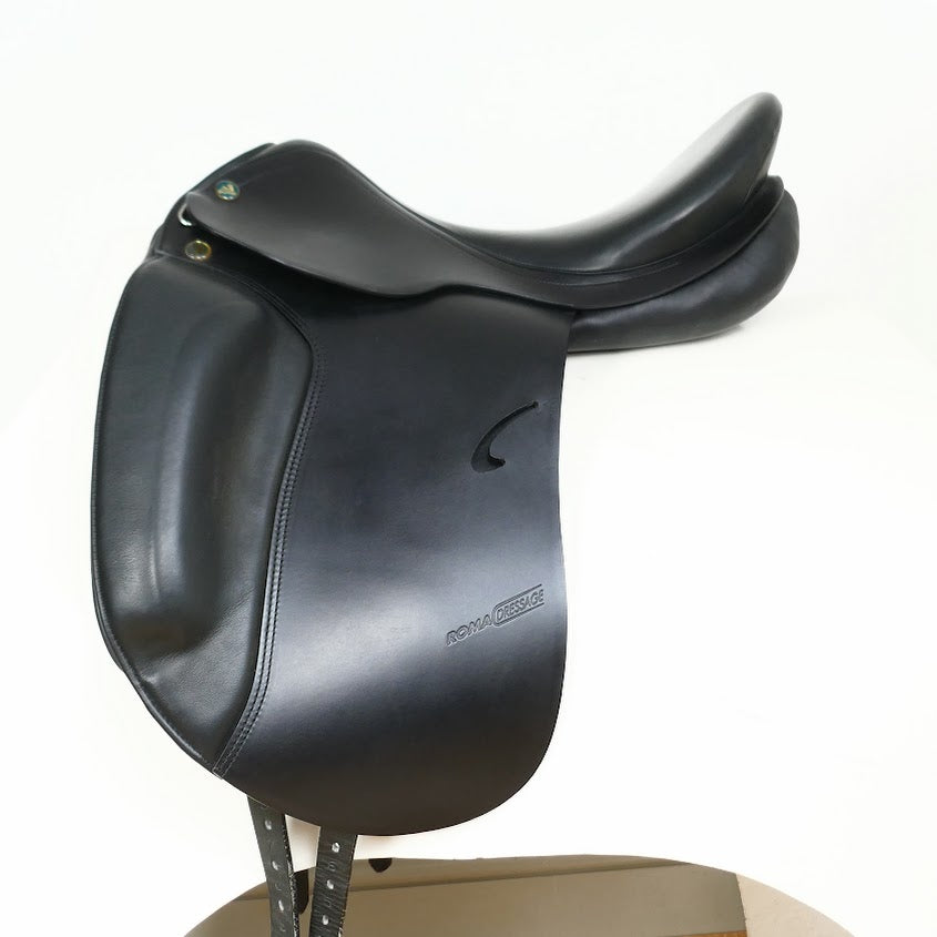 Prestige Roma Dressage Saddle - 17" 33 Black TD86