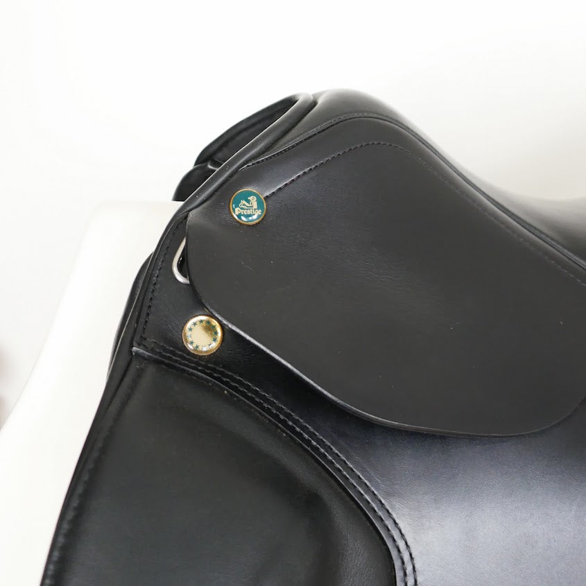 Prestige Roma Dressage Saddle - 17" 33 Black TD86