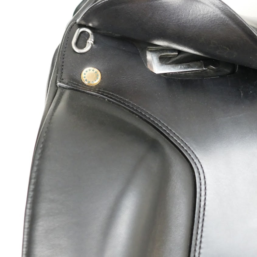 Prestige Roma Dressage Saddle - 17" 33 Black TD86