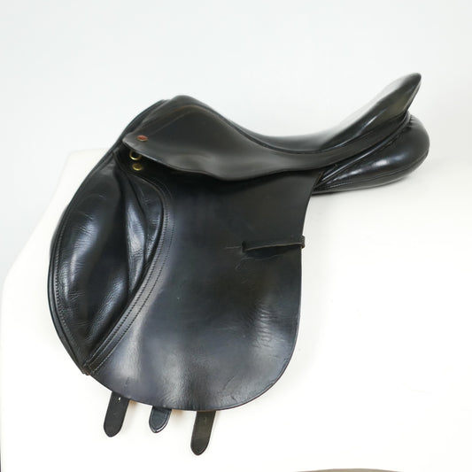 Albion Kontrol D/S Jumping Saddle - 17.5" Narrow-Medium Black TF78