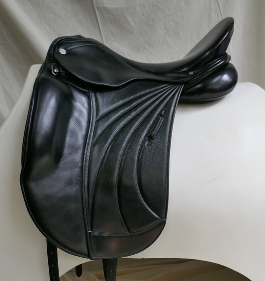 Albion Platinum Royale SLK Dressage Saddle - 17.5" Wide (335) Black D2047