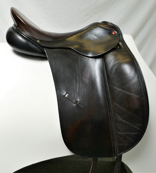 Albion MKI SL Dressage Saddle - 17.5" Medium Wide Brown D1894