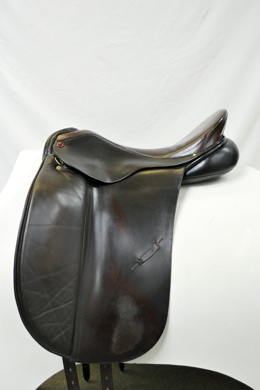 Albion MKI SL Dressage Saddle - 17.5" Medium Wide Brown D1894