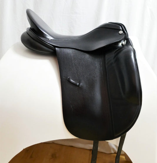 Albion Platinum Ultima SLK Dressage Saddle - 18" Medium (295) Black TD42